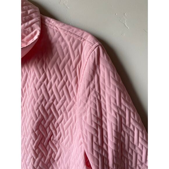 Talbots Lined Quilted Light Pink Jacket- Size Large - Picture 6 of 13